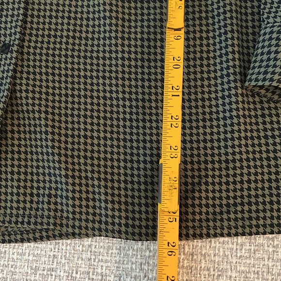 Vintage Laura Scott Women Herringbone Button Down Blouse - Picture 7 of 8
